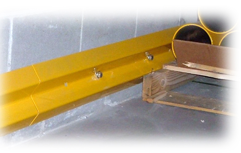 "Save"ty Yellow Stand Guard™ Wall Mounted Bumper Rail