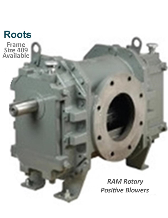 Roots RAM ROTARY POSITIVE BLOWERS Frame Size 409