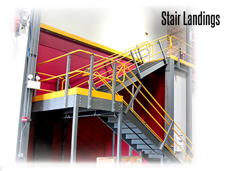 Work Platform Steel Stair Landings Prefabricated Stair Landings